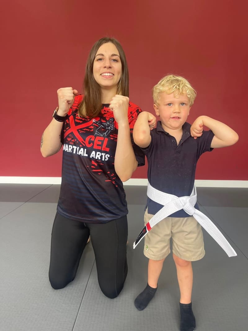 Kids self defense training at Xcel Martial Arts Boca Raton